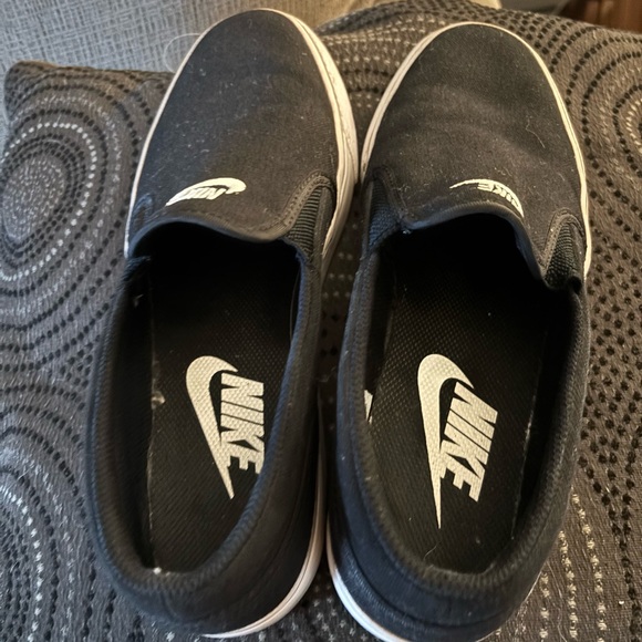 Nike Womens Toki Slip On Canvas Black Shoes - Picture 7 of 9